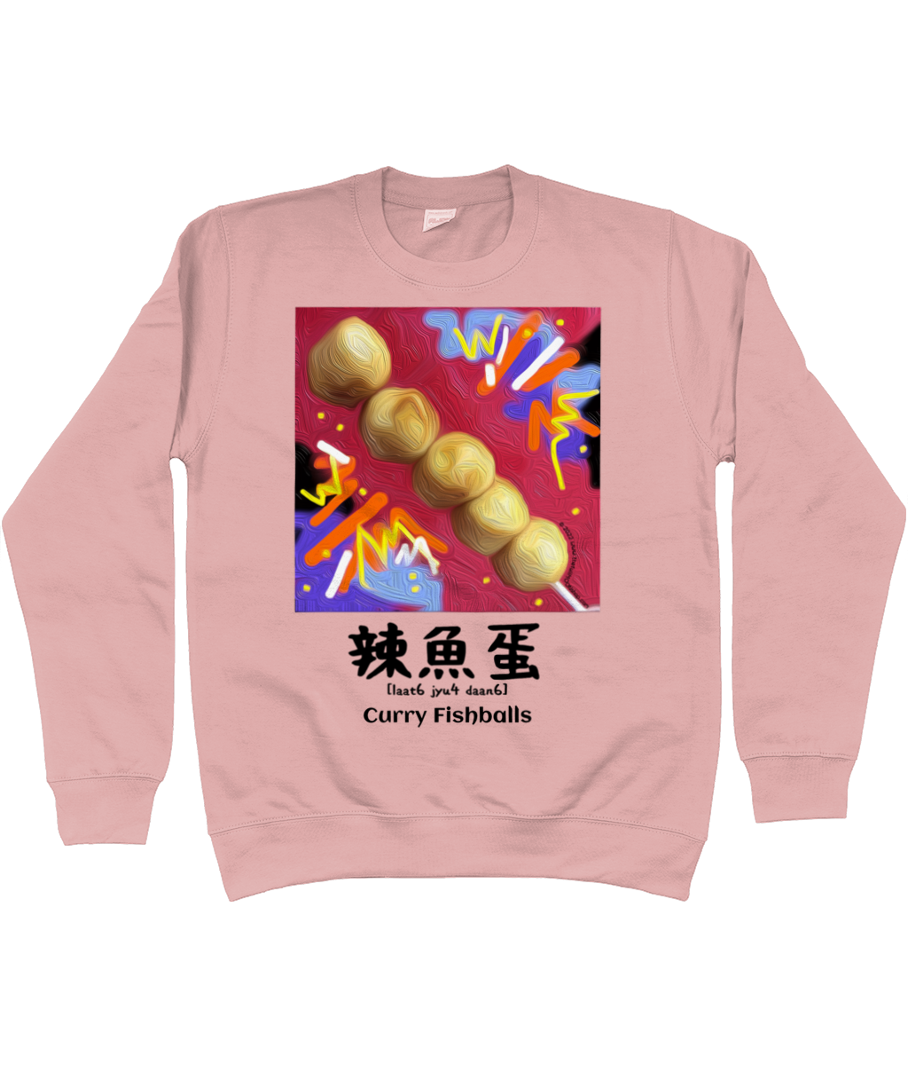 CURRY FISHBALLS in Cantonese Sweatshirt