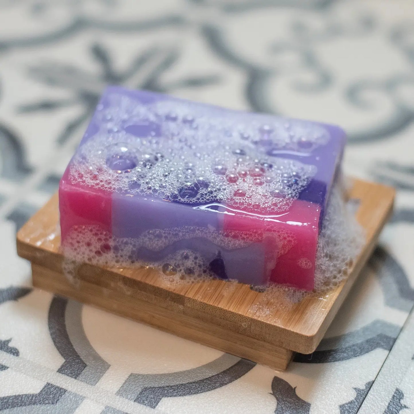 Parma Violet Handmade Soap Slice