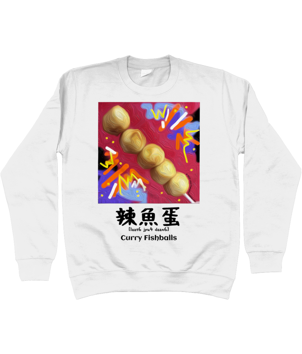 CURRY FISHBALLS in Cantonese Sweatshirt